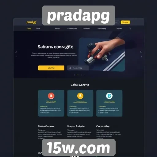 A interface do usuário no site pradapg é intuitiva
