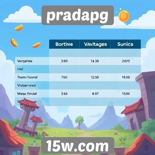 Comparativo entre pradapg e outros sites de jogos