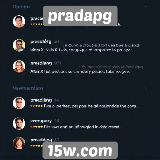 Feedback dos usuários sobre a experiência no pradapg